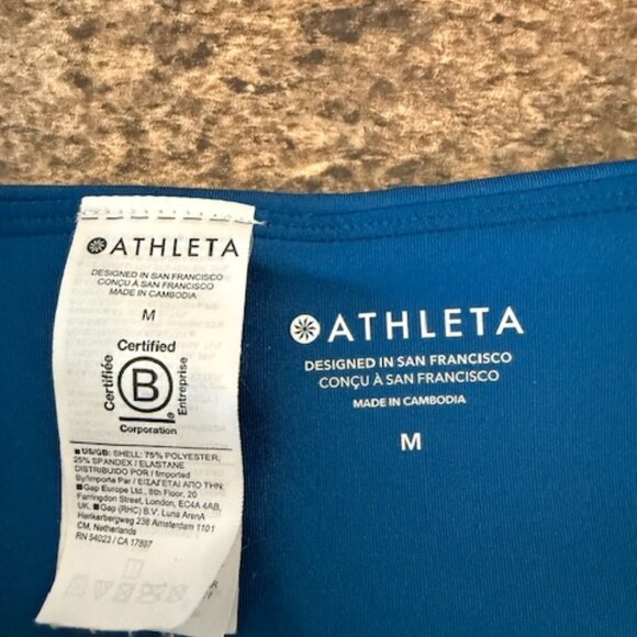 Athleta Women’s Skort Medium Blue Performance Tennis Skirt - Picture 3 of 9
